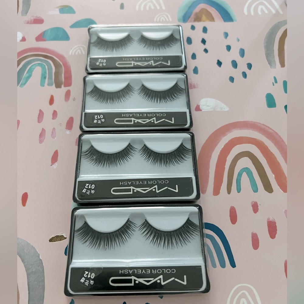 MAD COLOR EYELashes #12 Black x 4 Pair